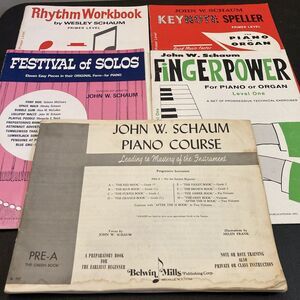 Schaum Piano Books Course‎ Rhythm Workbook Keynote Speller Fingerpower Lot of 5
